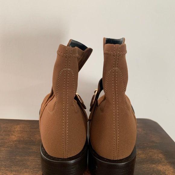 New! Stuart Weitzman Luxering suede and neoprene ankle boots - Picture 5 of 7